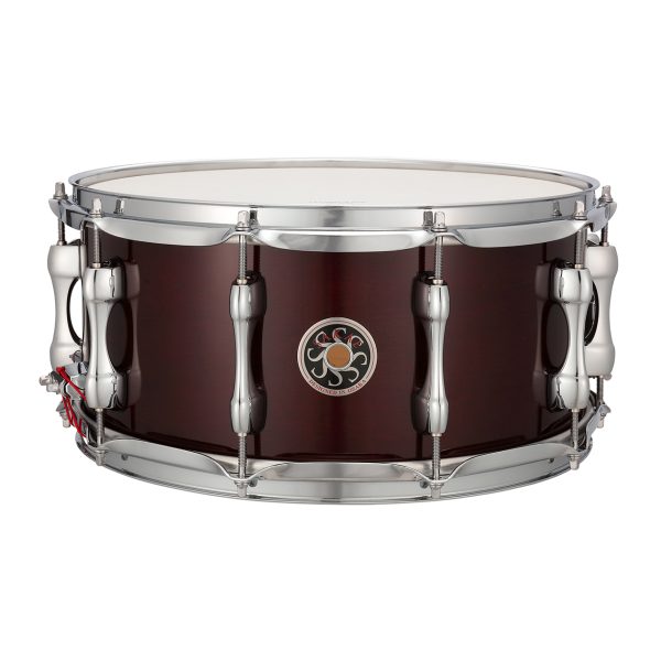 SAKAE SD1455MAM-WI N - 14\" x 5.5\" Evolved 6-Ply 10 Tension Maple Snare, Wine