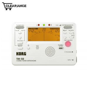 TM-50 PW(Clearance) - Tuner Metronome, Pearl White