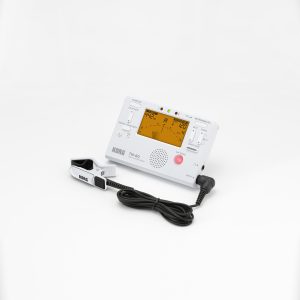 TM-60C WH - Combo Tuner & Metronome with Contact Microphone, White